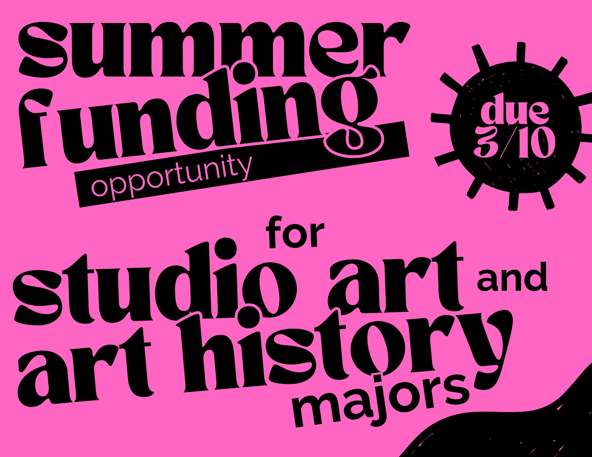 Summer Funding Opportunity for Studio Art & Art History Majors – 2024